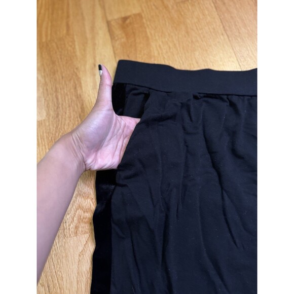 Eileen Fisher Women's Velvet Side Stripe Jogger Pants Black Petites Size PL - Picture 13 of 16
